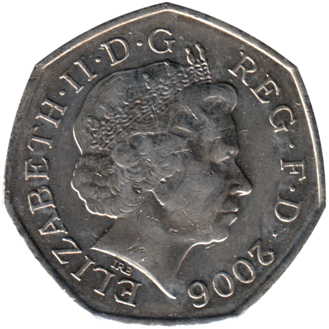 50 pence, 2006 Obverse