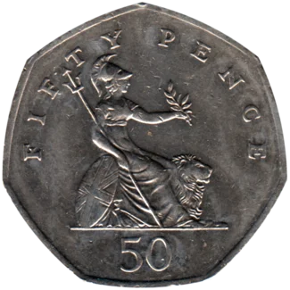 Preview 50 pence, 2006 reverse