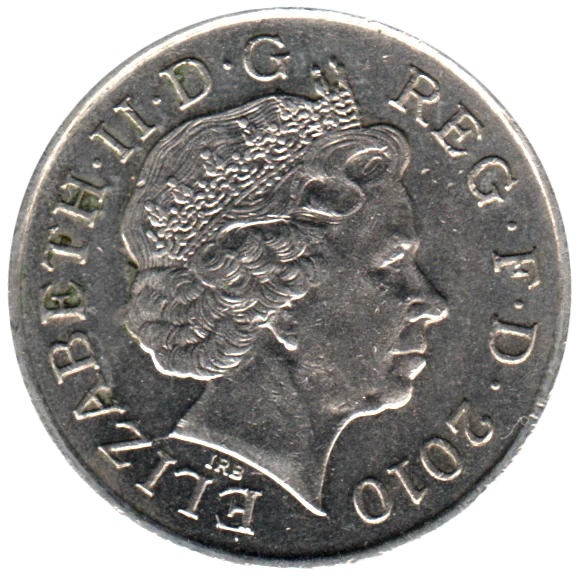 10 pence, 2010 Obverse