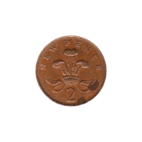 Preview 2 pence, 1981 reverse