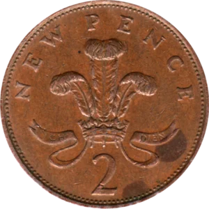 Preview 2 pence, 1981 reverse