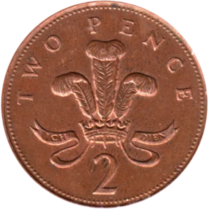 Preview 2 pence, 1996 reverse