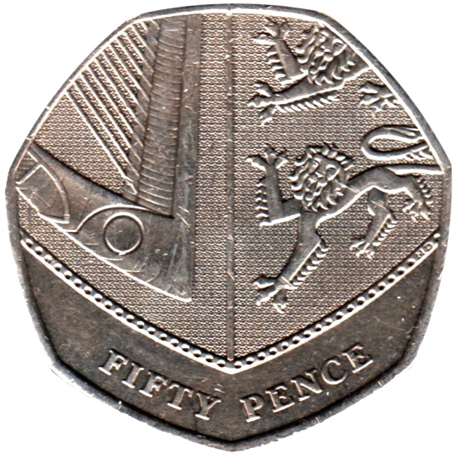 50 pence, 2015 Reverse