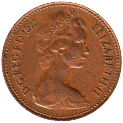 1 penny, 1973 Obverse