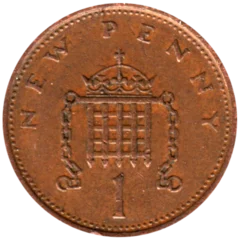 Preview 1 penny, 1973 reverse