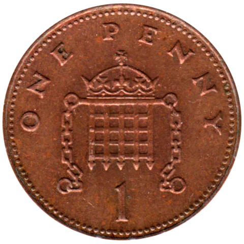 1 penny, 2007 Reverse