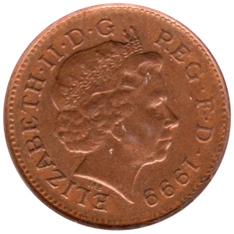 1 penny, 1999 Obverse