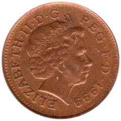 Preview 1 penny, 1999 obverse