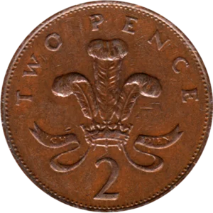 Preview 2 pence, 1990 reverse