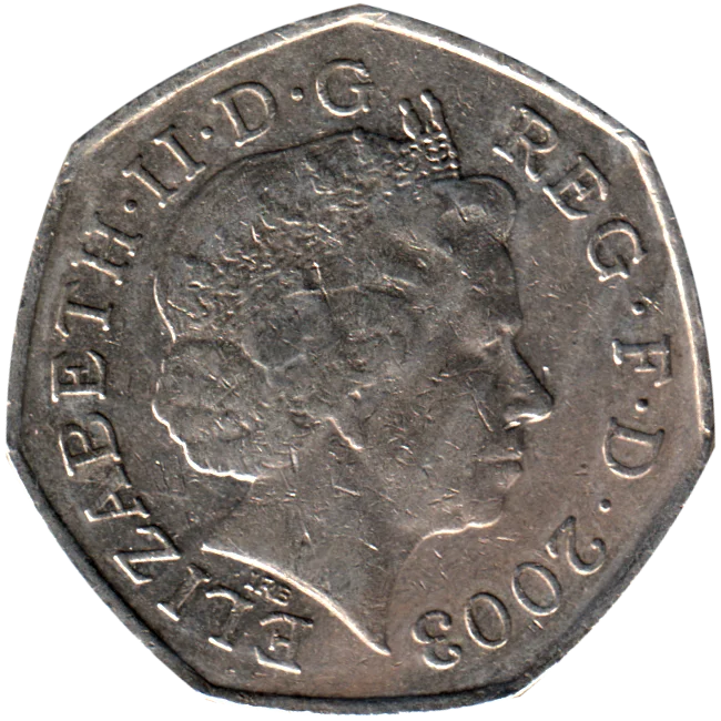 50 pence, 2003 Obverse