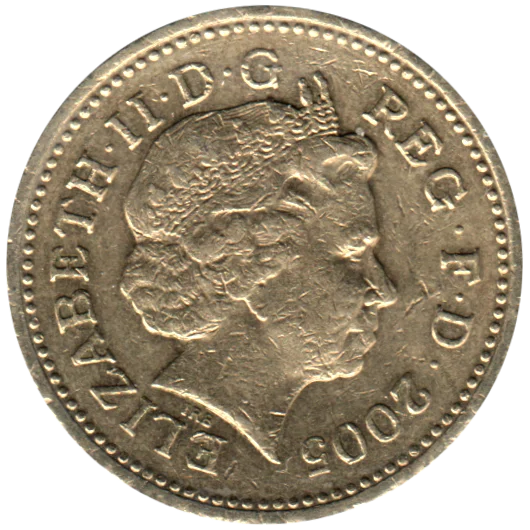 1 Pound, 2005 Obverse