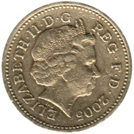Preview 1 Pound, 2005 obverse