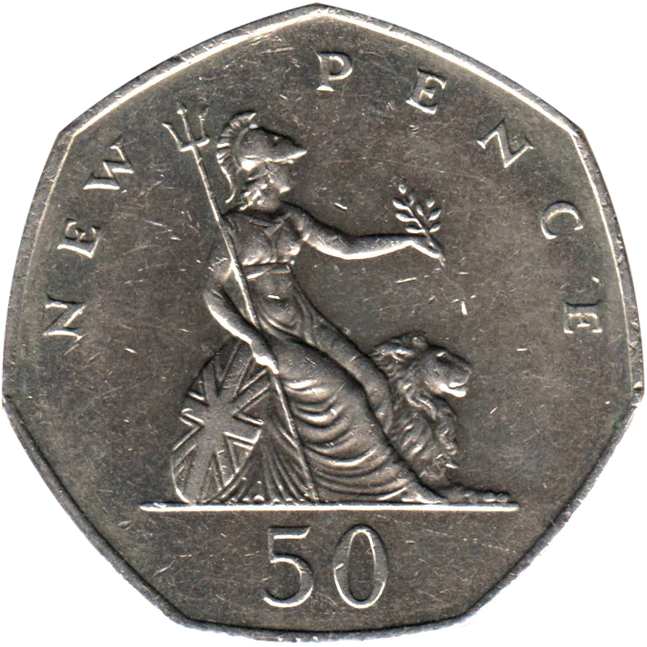 50 pence, 1980 Reverse