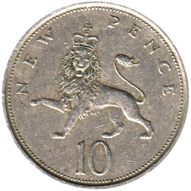 10 pence, 1979 Reverse