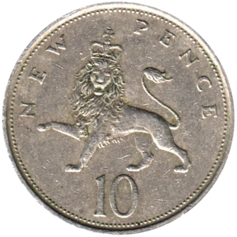 Preview 10 pence, 1979 reverse