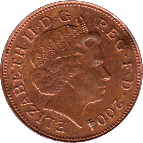 2 pence, 2004 Obverse