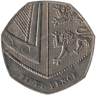 Preview 50 pence, 2008 reverse