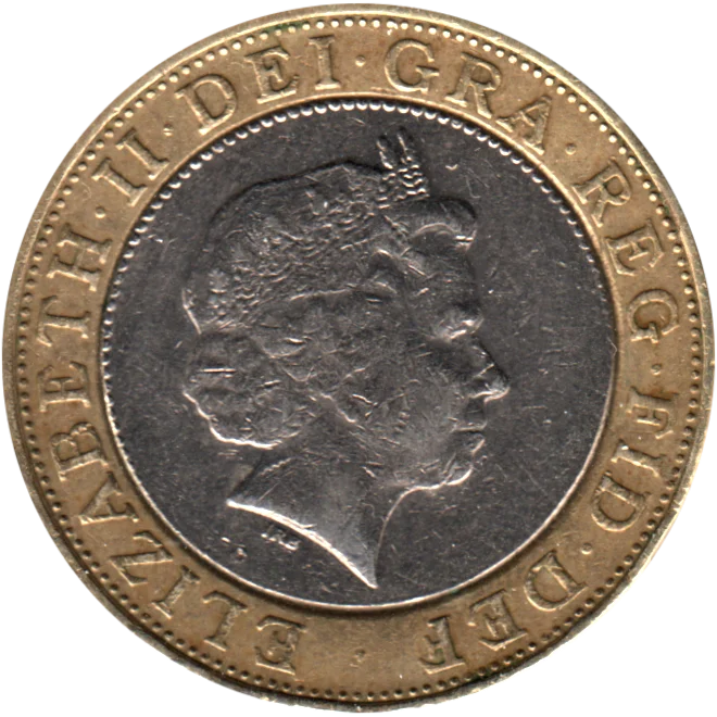 2 Pounds, 1998 Obverse