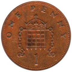 Preview 1 penny, 1989 reverse