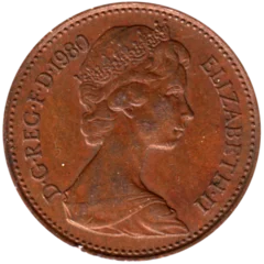 Preview 1 penny, 1980 obverse