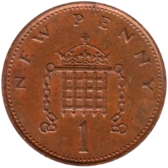 Preview 1 penny, 1980 reverse