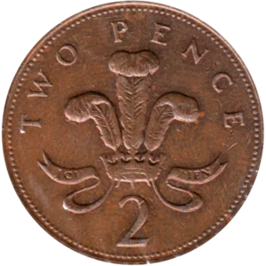 Preview 2 pence, 1998 reverse