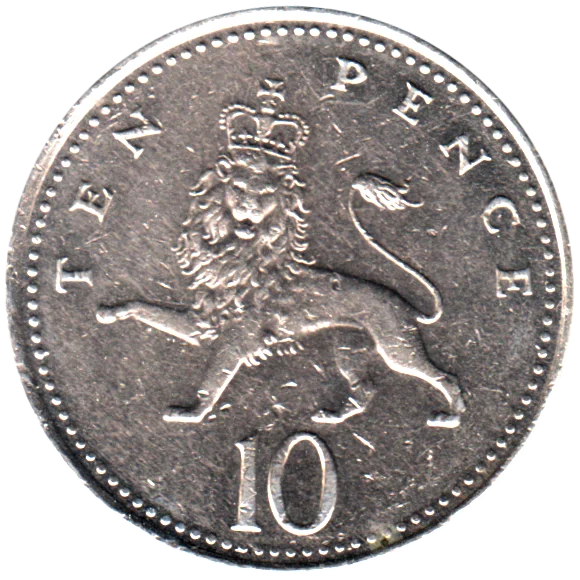 10 pence, 2004 Reverse