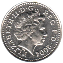 Preview 5 pence, 2004 obverse