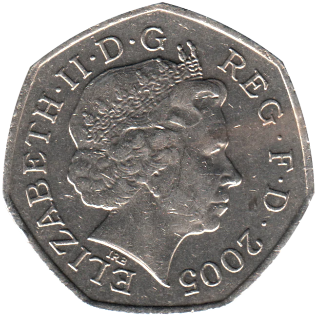 50 pence, 2005 Obverse