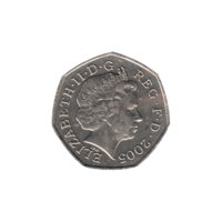 Preview 50 pence, 2005 obverse