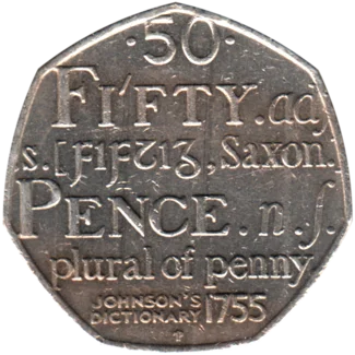 Preview 50 pence, 2005 reverse