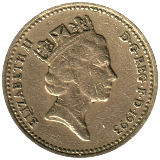 1 Pound, 1993 Obverse
