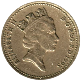 Preview 1 Pound, 1993 obverse
