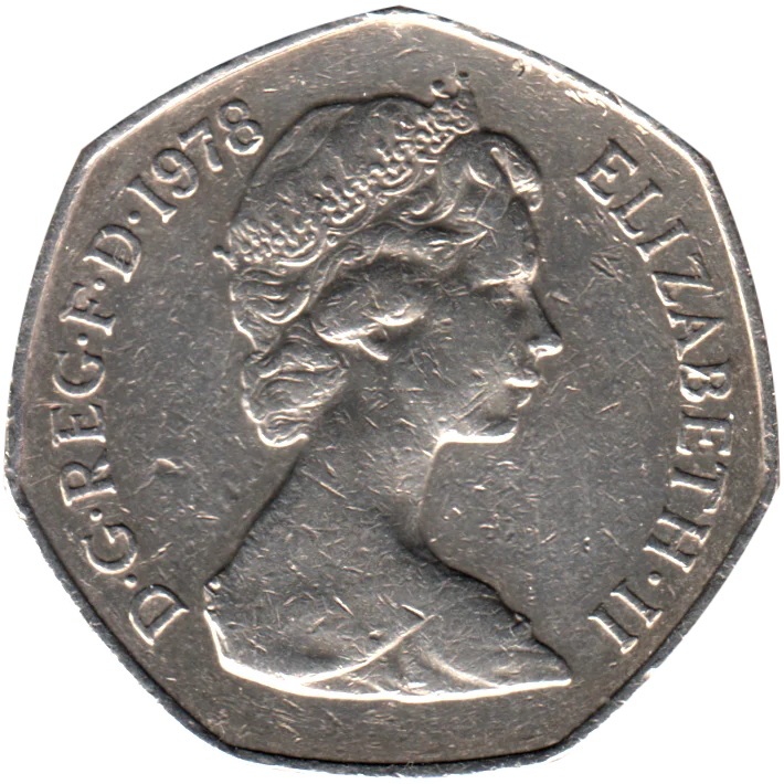 50 pence, 1978 Obverse