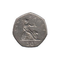 Preview 50 pence, 1978 reverse