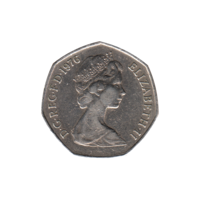 Preview 50 pence, 1976 obverse