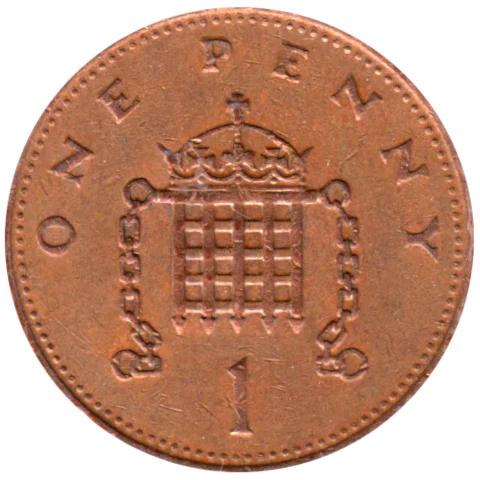 1 penny, 1984 Reverse