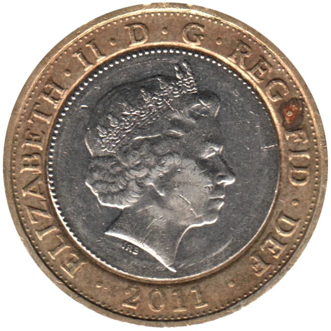 2 Pounds, 2011 Obverse