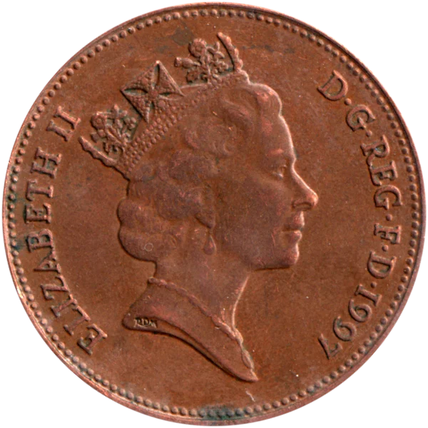 2 pence, 1997 Obverse