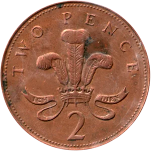 Preview 2 pence, 1997 reverse