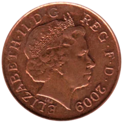 Preview 1 penny, 2009 obverse