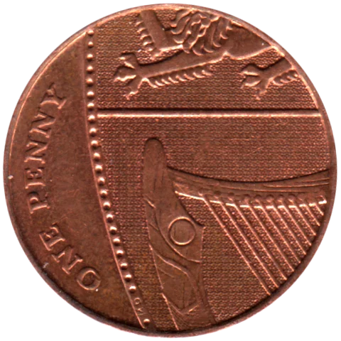 1 penny, 2009 Reverse