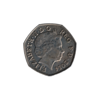 Preview 50 pence, 2014 obverse