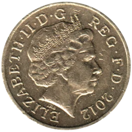 Preview 1 Pound, 2012 obverse
