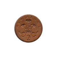 Preview 2 pence, 1980 reverse