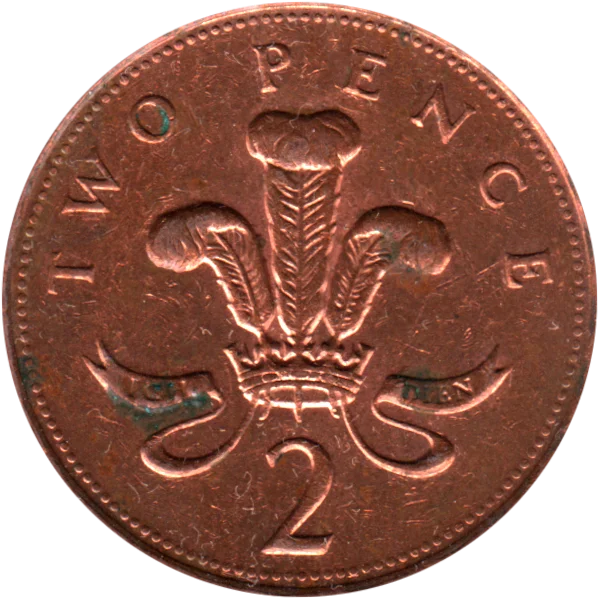 2 pence, 1999 Reverse