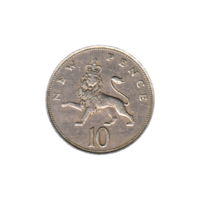 Preview 10 pence, 1968 reverse