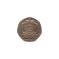 Preview 20 pence, 1993 reverse