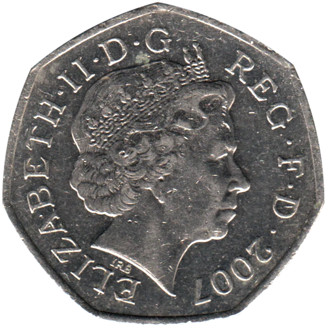 50 pence, 2007 Obverse