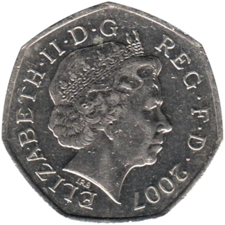 Preview 50 pence, 2007 obverse